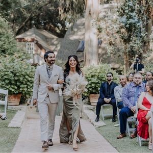 Revelry Skye Bridesmaid Dress in sage green